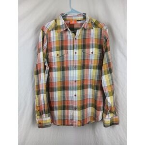 Merrell Button Down Men's Shirt Size Medium Pockets M Flannel